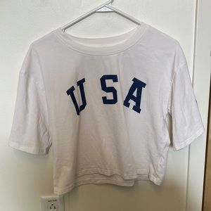 Cropped USA tshirt